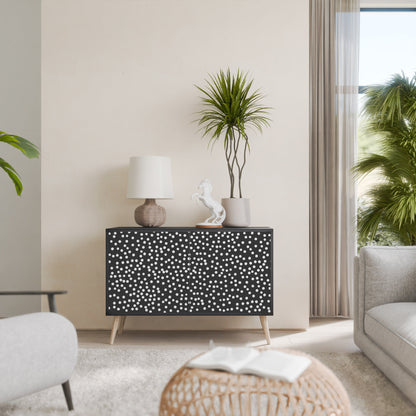 BLINDING LIGHTS Madia a 2 Ante in Finitura Nera