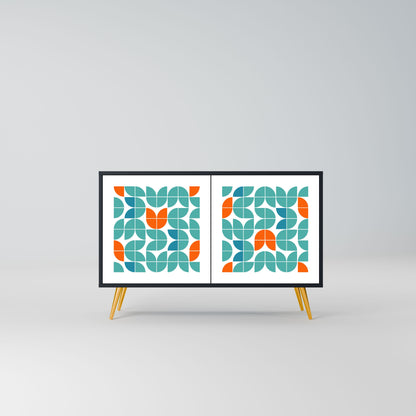 BE THE CHANGE Madia a 2 Ante in Finitura Nera