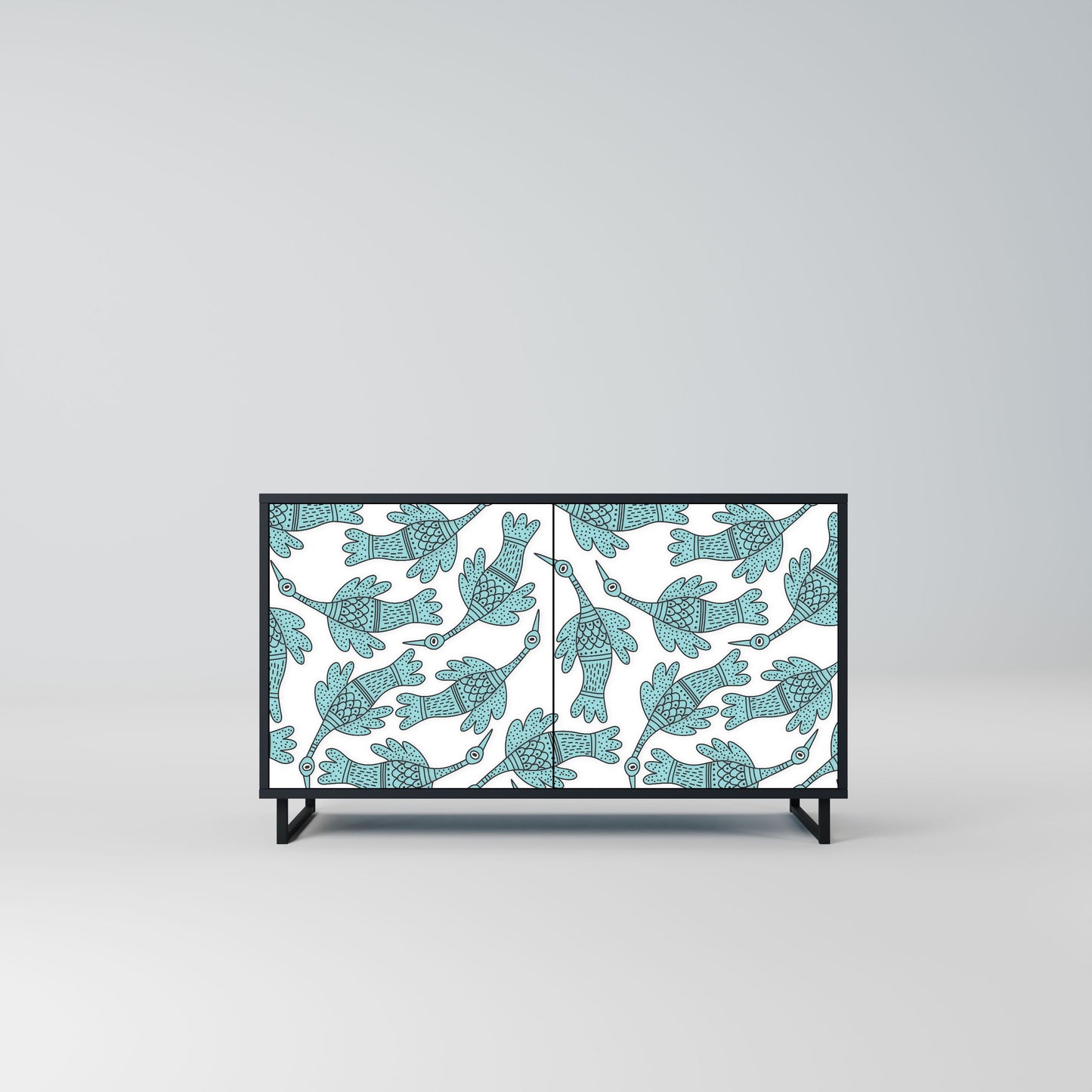 WATERSPOUT SONGIBIRD 2-Door Sideboard in Black Finish