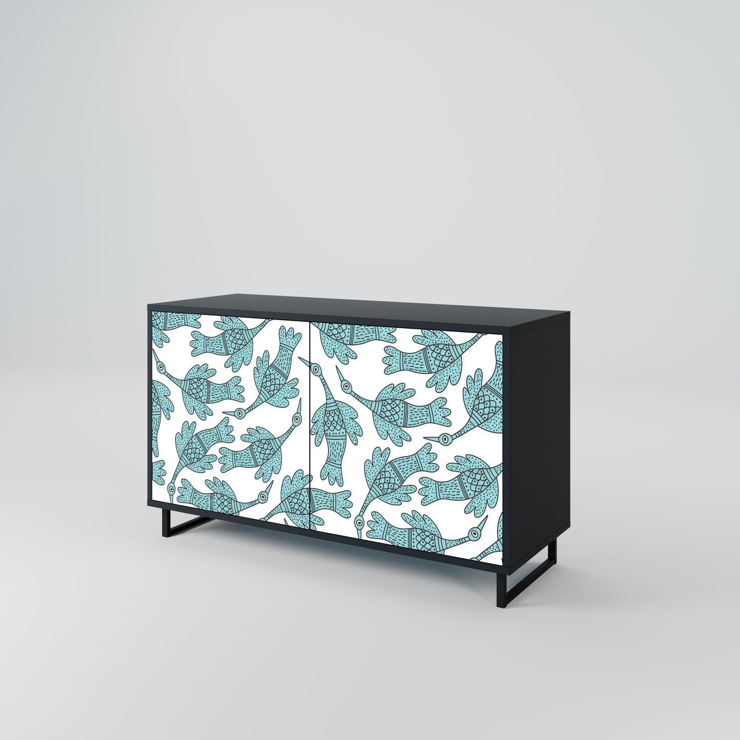 WATERSPOUT SONGIBIRD 2-Door Sideboard in Black Finish