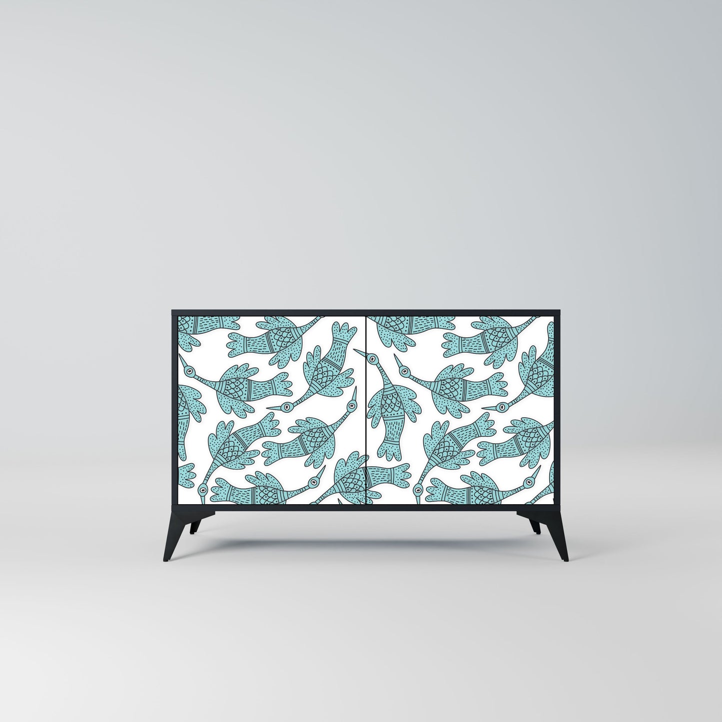 WATERSPOUT SONGIBIRD 2-Door Sideboard in Black Finish