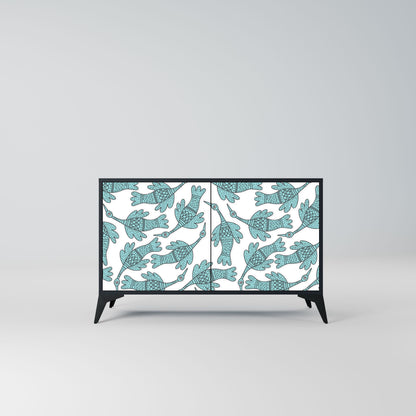 WATERSPOUT SONGIBIRD 2-Door Sideboard in Black Finish