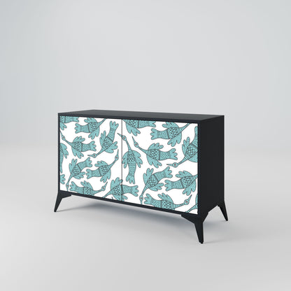 WATERSPOUT SONGIBIRD 2-Door Sideboard in Black Finish