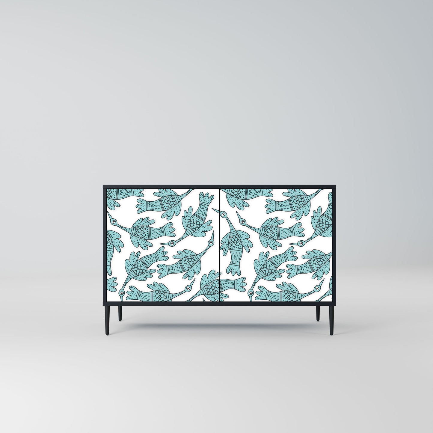 WATERSPOUT SONGIBIRD 2-Door Sideboard in Black Finish