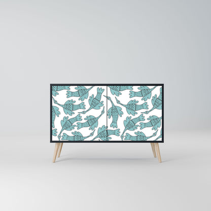 WATERSPOUT SONGIBIRD 2-Door Sideboard in Black Finish