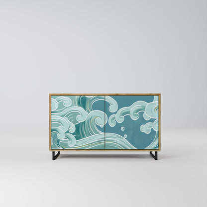 ASIAN SWAY Madia a 2 Ante in Effetto Rovere