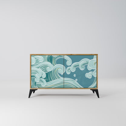 ASIAN SWAY Madia a 2 Ante in Effetto Rovere