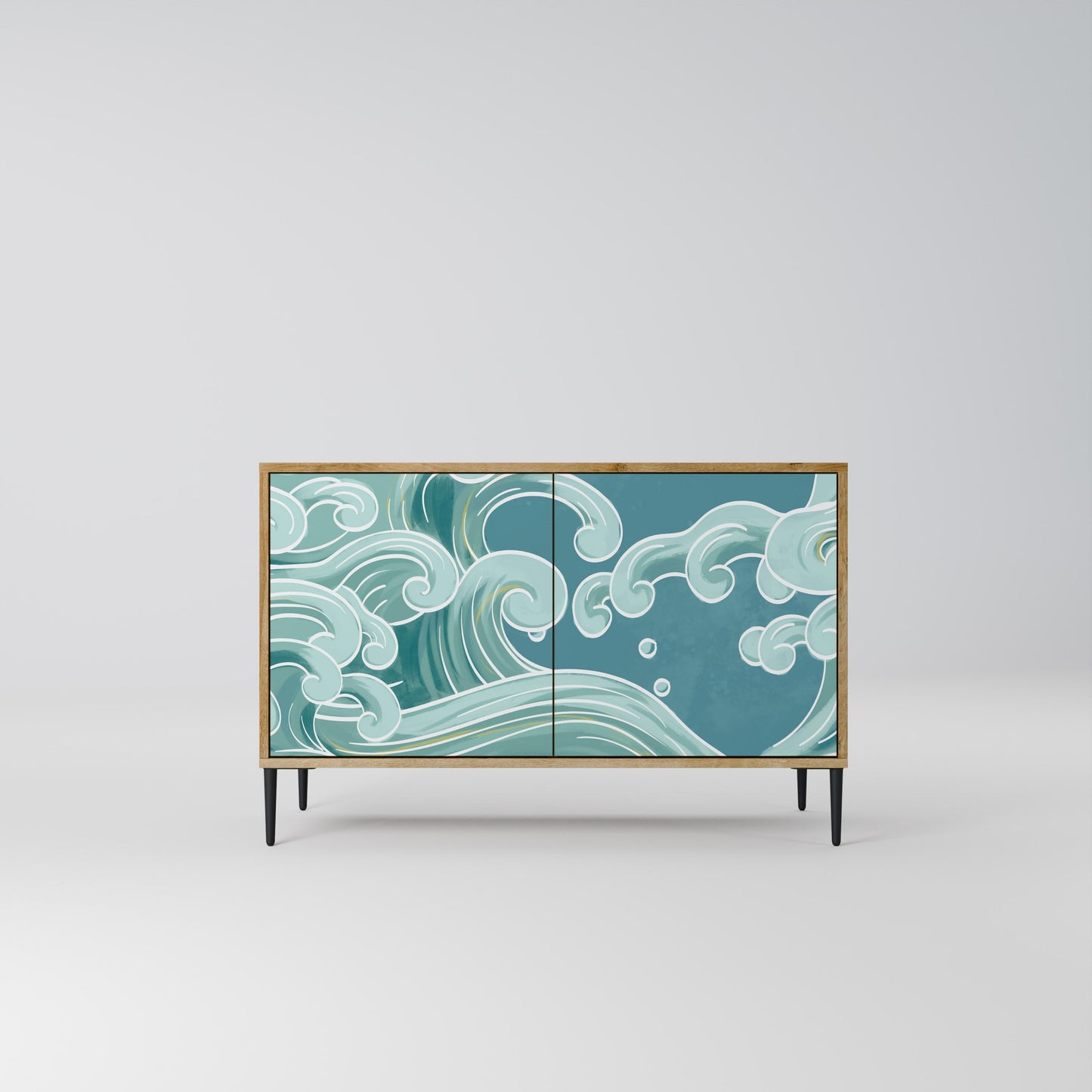 ASIAN SWAY Madia a 2 Ante in Effetto Rovere