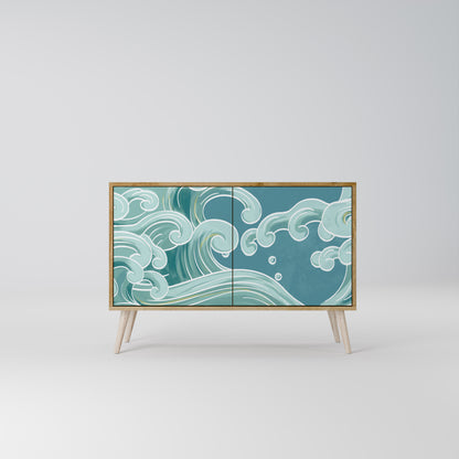 ASIAN SWAY Madia a 2 Ante in Effetto Rovere