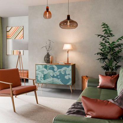 ASIAN SWAY Madia a 2 Ante in Effetto Rovere