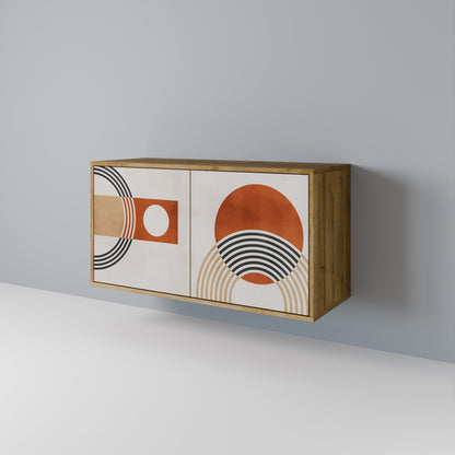 SPACE AROUND Madia a 2 Ante in Effetto Rovere