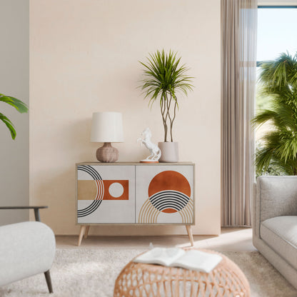 SPACE AROUND Madia a 2 Ante in Effetto Rovere