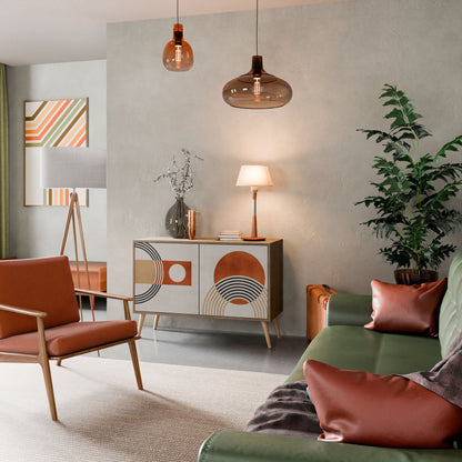 SPACE AROUND Madia a 2 Ante in Effetto Rovere