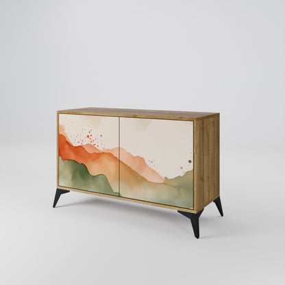 WATERCOLOUR PEAKS 2-Door Sideboard in Oak Effect