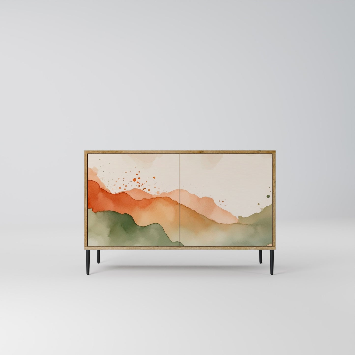 WATERCOLOUR PEAKS 2-Door Sideboard in Oak Effect