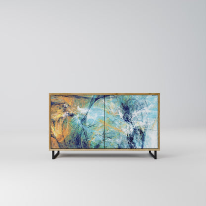 ABSTRACT THOUGHTS 2-Door Sideboard in Oak Effect