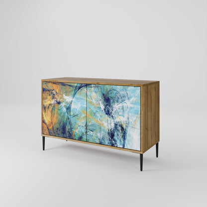 ABSTRACT THOUGHTS 2-Door Sideboard in Oak Effect