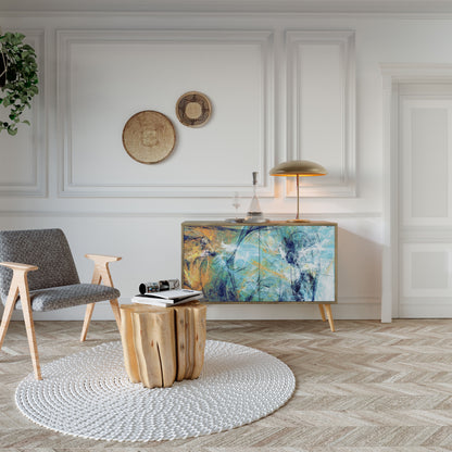 ABSTRACT THOUGHTS 2-Door Sideboard in Oak Effect