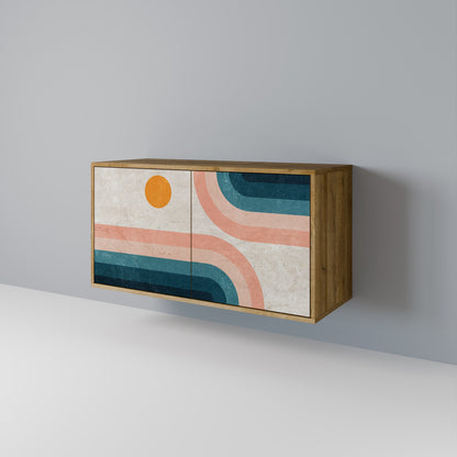 TWO HALVES Madia a 2 Ante in Effetto Rovere