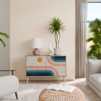 TWO HALVES Madia a 2 Ante in Effetto Rovere