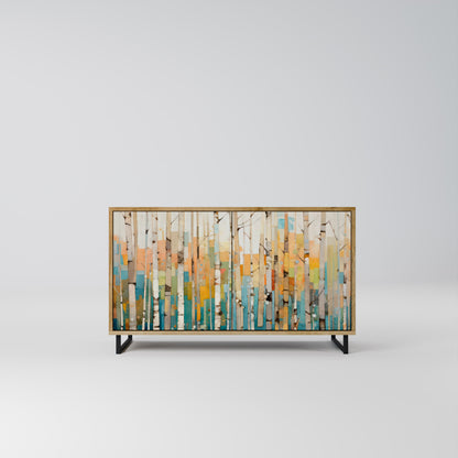 BIRCH KALEIDOSCOPE Madia a 2 Ante in Effetto Rovere