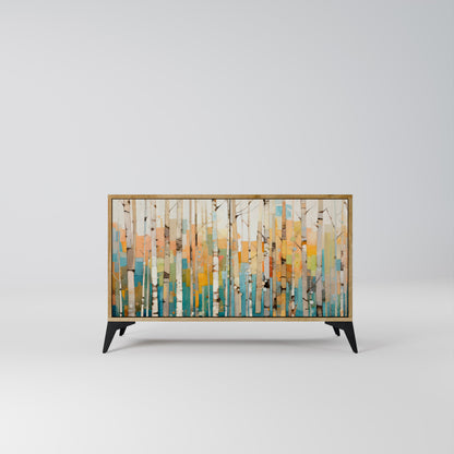 BIRCH KALEIDOSCOPE Madia a 2 Ante in Effetto Rovere