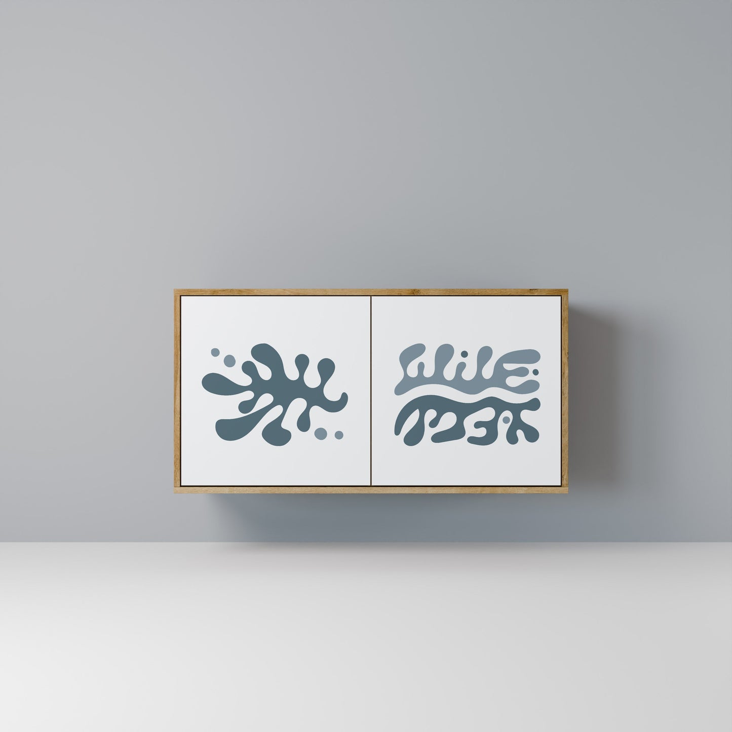 WONDERLAND VEGETATION Madia a 2 Ante in Effetto Rovere