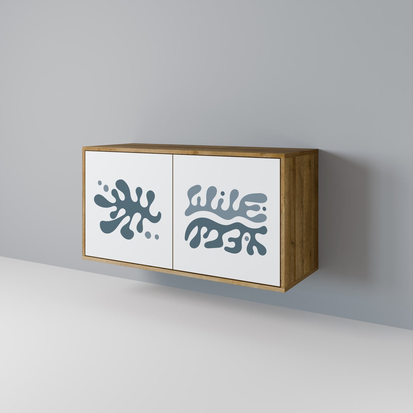 WONDERLAND VEGETATION Madia a 2 Ante in Effetto Rovere