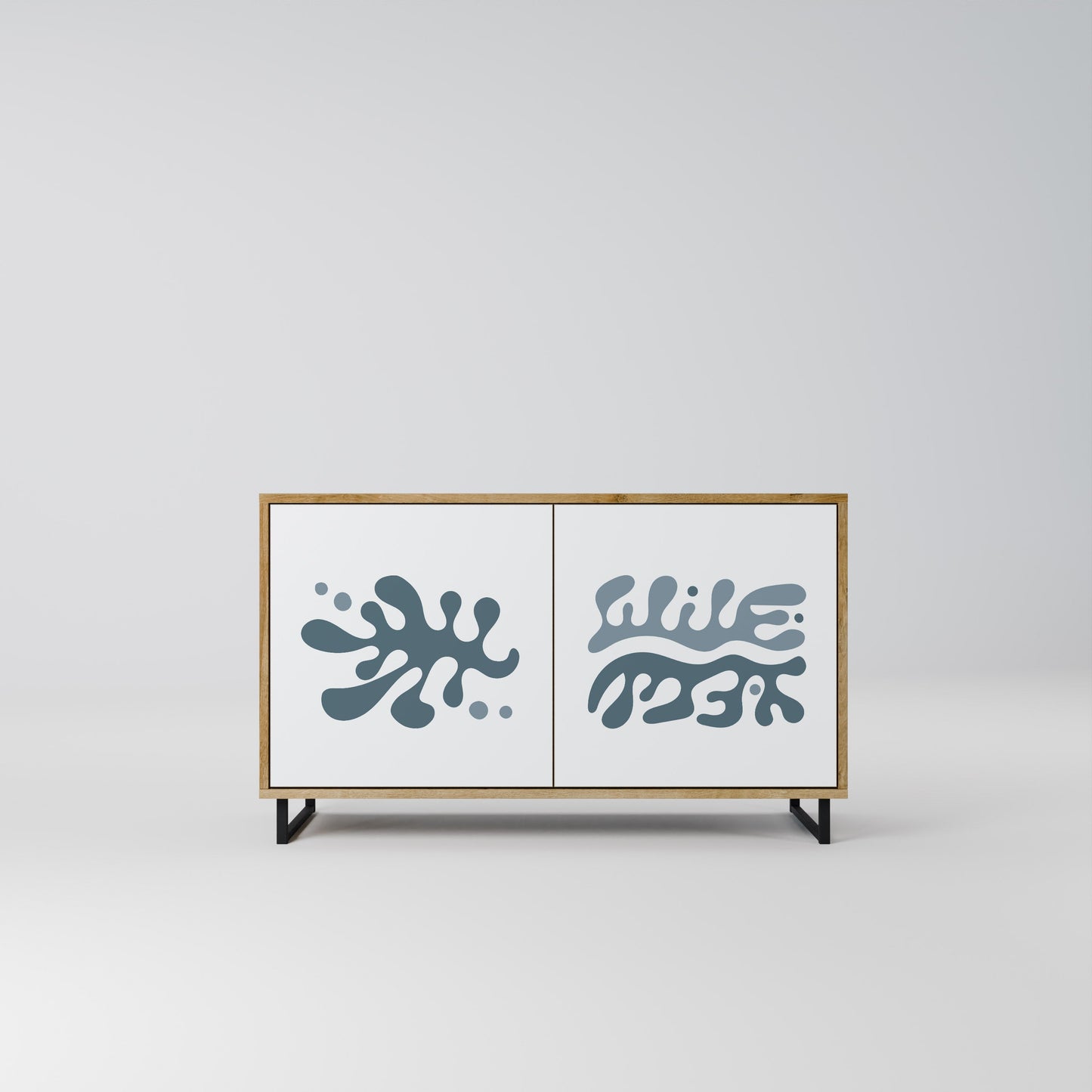 WONDERLAND VEGETATION Madia a 2 Ante in Effetto Rovere