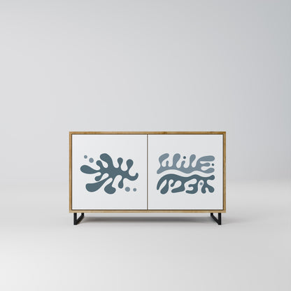 WONDERLAND VEGETATION Madia a 2 Ante in Effetto Rovere