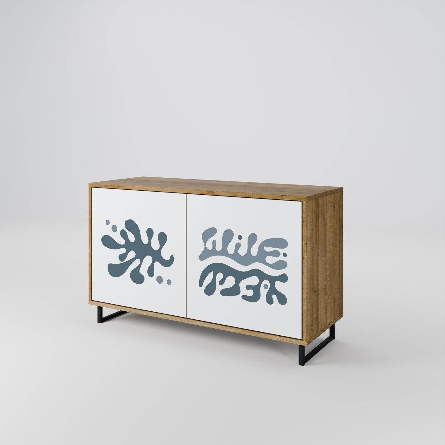 WONDERLAND VEGETATION Madia a 2 Ante in Effetto Rovere