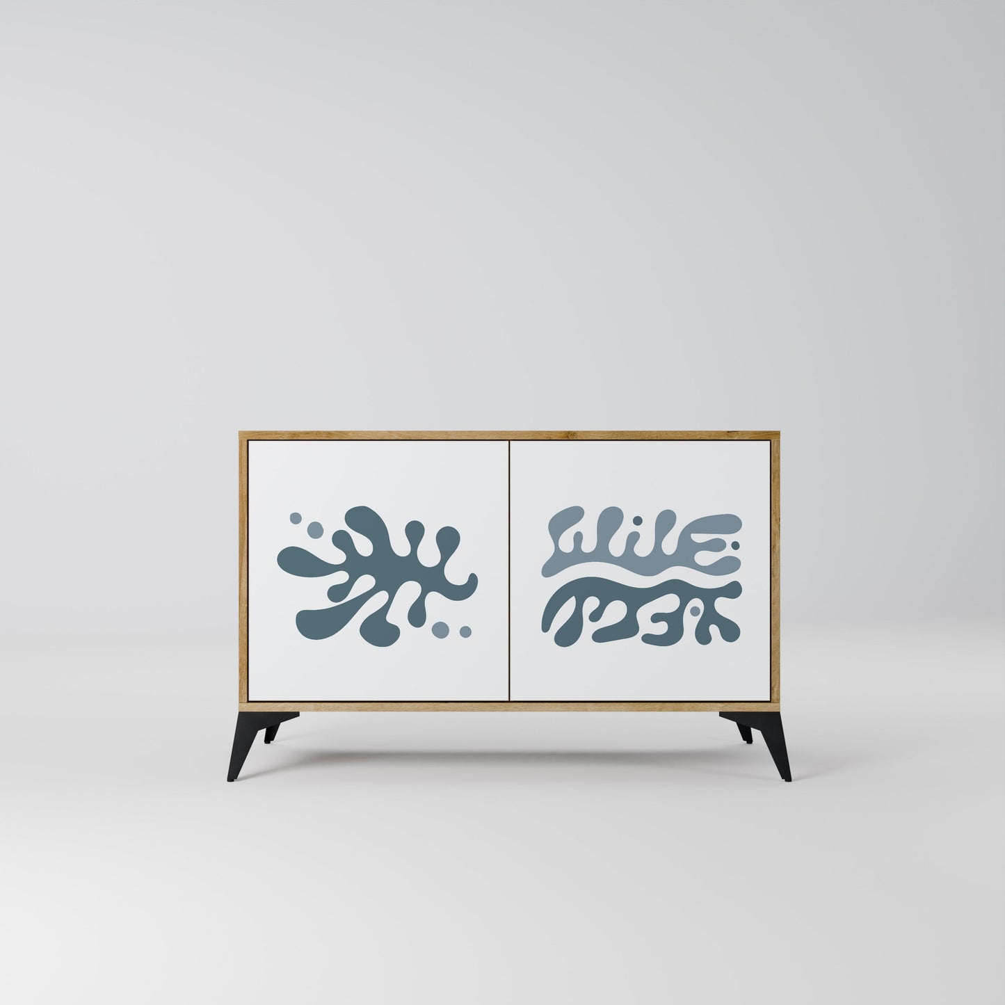 WONDERLAND VEGETATION Madia a 2 Ante in Effetto Rovere