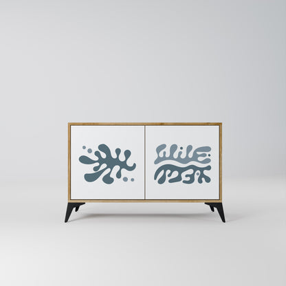 WONDERLAND VEGETATION Madia a 2 Ante in Effetto Rovere