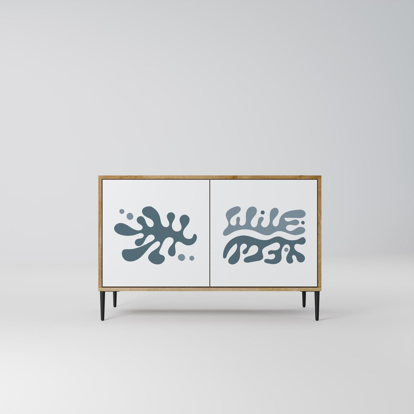 WONDERLAND VEGETATION Madia a 2 Ante in Effetto Rovere