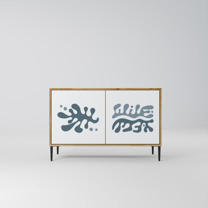 WONDERLAND VEGETATION Madia a 2 Ante in Effetto Rovere