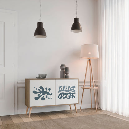 WONDERLAND VEGETATION Madia a 2 Ante in Effetto Rovere