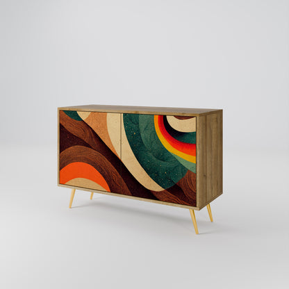 COLORFUL STRANDS 2-Door Sideboard in Oak Effect