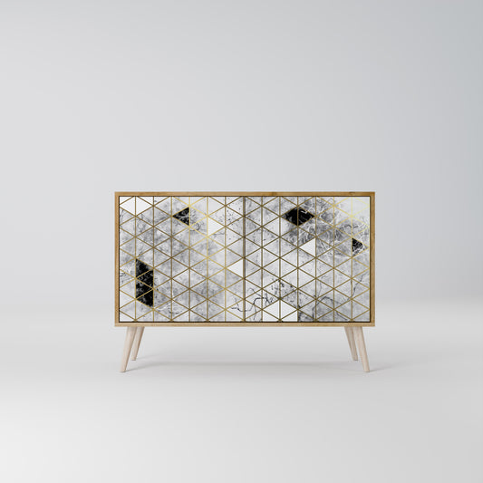 ASHEN ARIA Madia a 2 Ante in Effetto Rovere