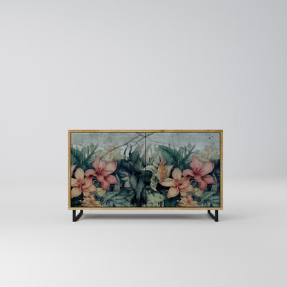 HEAVENLY BLOOM 2-Door Sideboard in Oak Effect