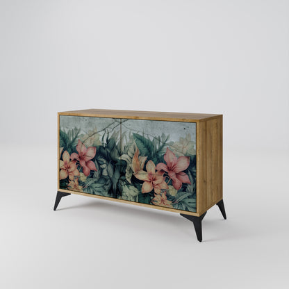 HEAVENLY BLOOM 2-Door Sideboard in Oak Effect