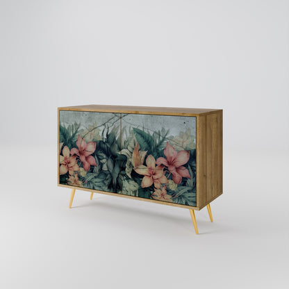 HEAVENLY BLOOM 2-Door Sideboard in Oak Effect