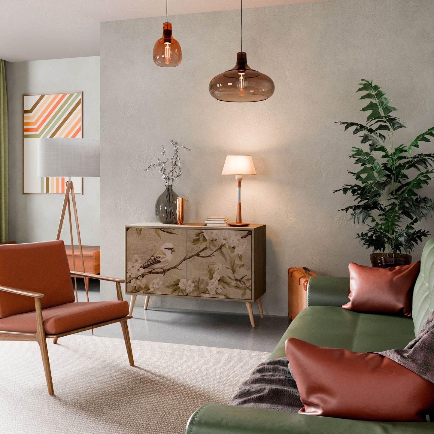 PETAL DISTINGUISH 2-Door Sideboard in Oak Effect