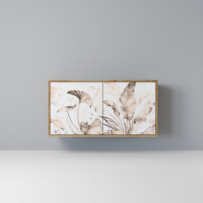 WILD TENDERNESS Madia a 2 Ante in Effetto Rovere