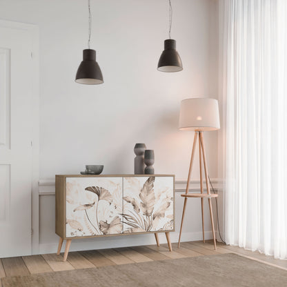 WILD TENDERNESS Madia a 2 Ante in Effetto Rovere