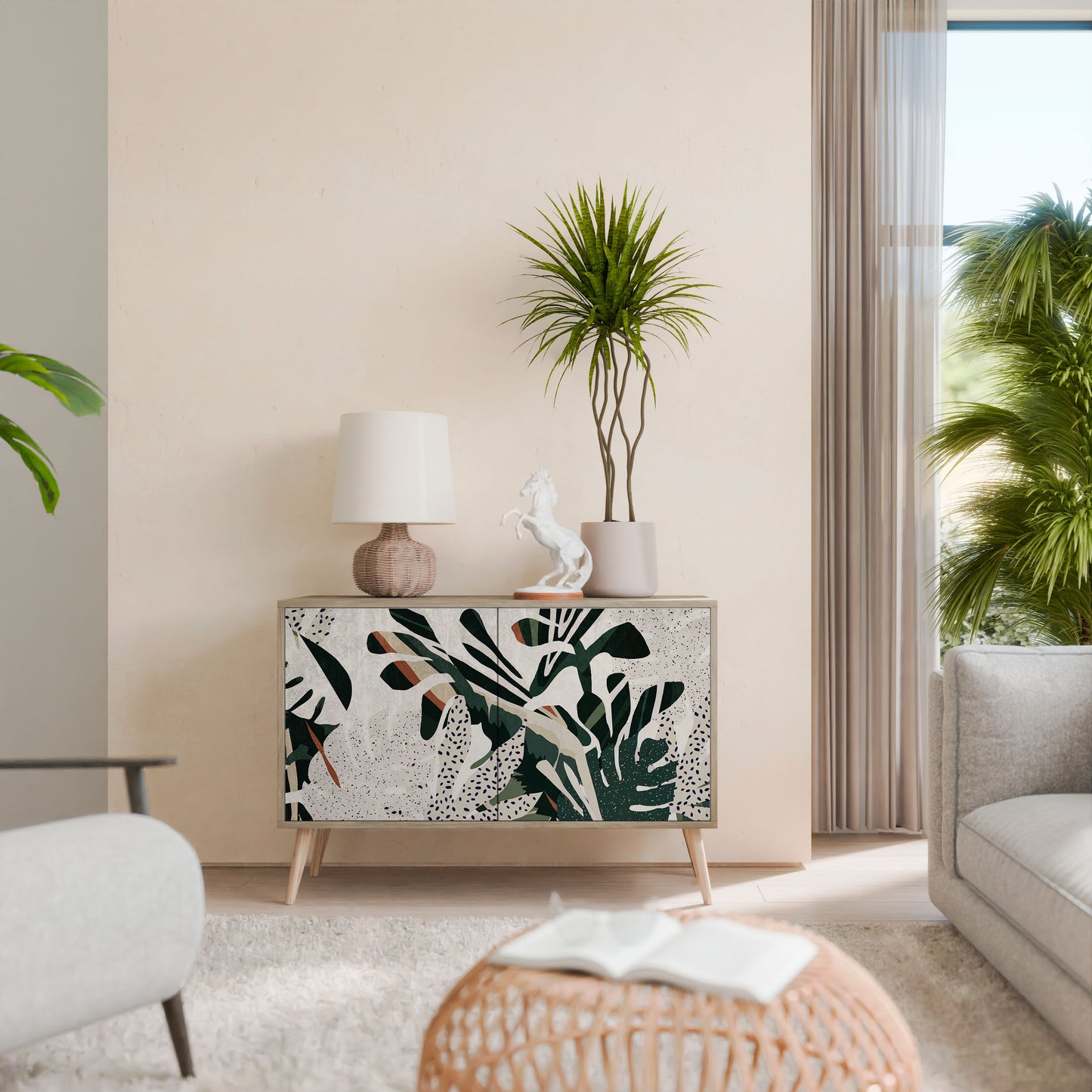 VERDURE FORMATION Madia a 2 Ante in Effetto Rovere