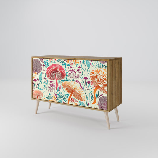 FUNGUS FANTASY Madia a 2 Ante in Effetto Rovere