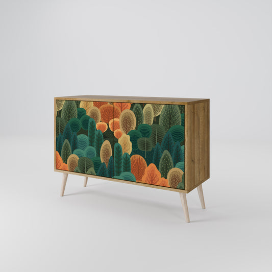 Credenza AUTUMN KALEIDOSCOPE a 2 ante in effetto rovere