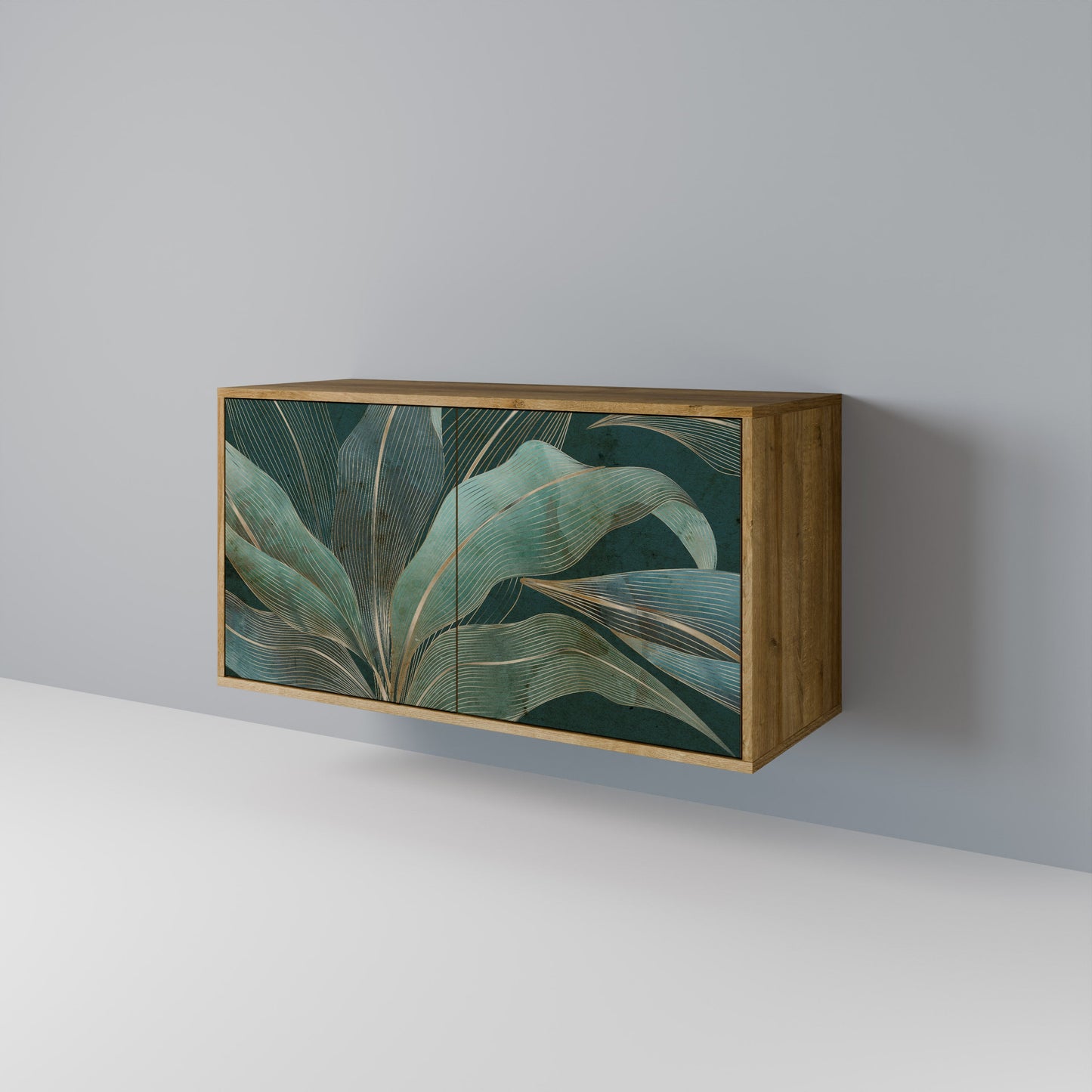 Credenza a 2 ante ROYAL GREEN in effetto rovere