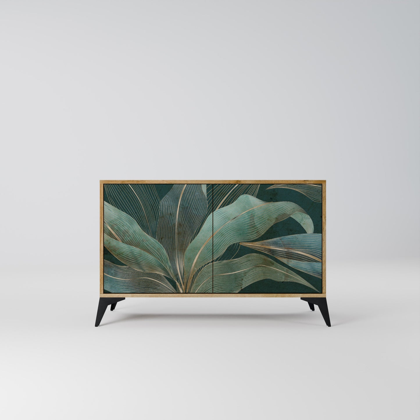 Credenza a 2 ante ROYAL GREEN in effetto rovere