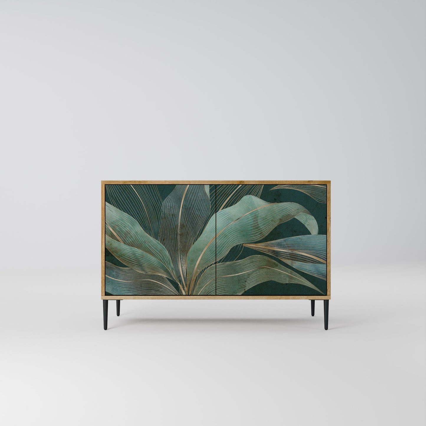 Credenza a 2 ante ROYAL GREEN in effetto rovere